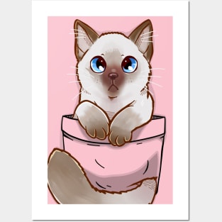 Pocket Cute Ragdoll Kitten Posters and Art